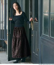 Japanese Style Polka Dot Tiered Skirt