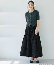 Japanese Style Polka Dot Tiered Skirt