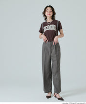 細直條紋英倫感2way吊帶褲