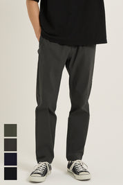 男裝彈性錐形褲