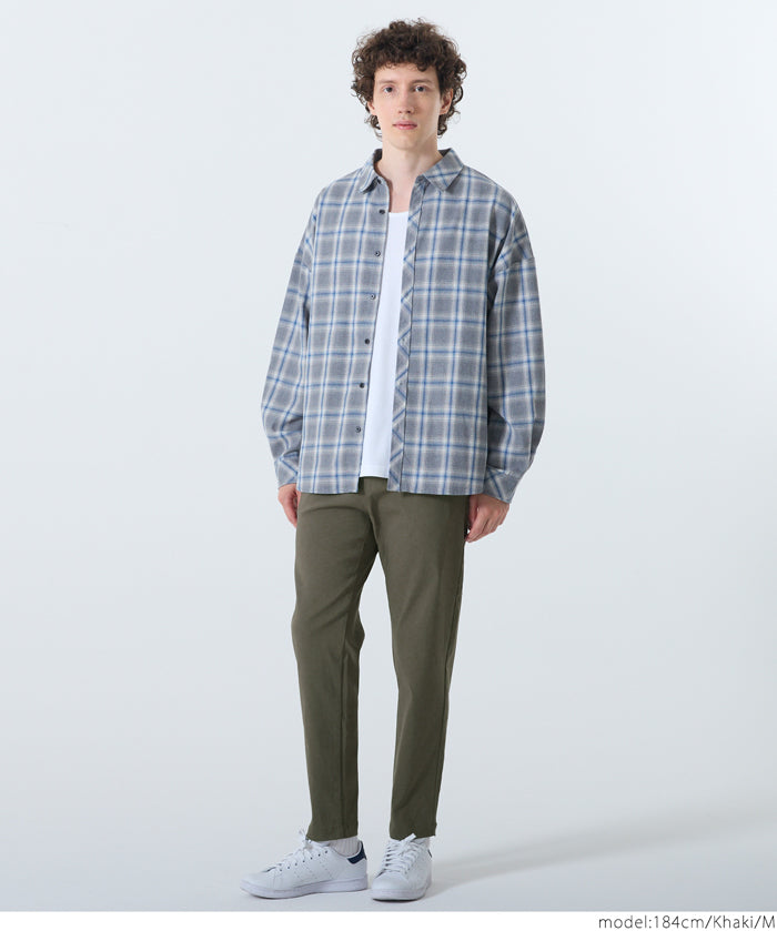 男裝彈性錐形褲