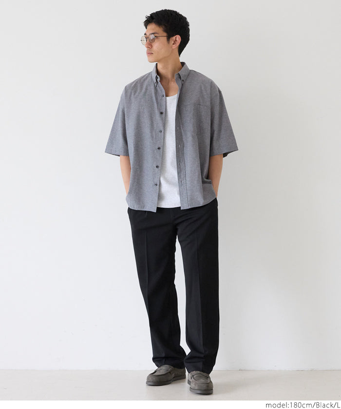 男裝混棉短袖襯衫