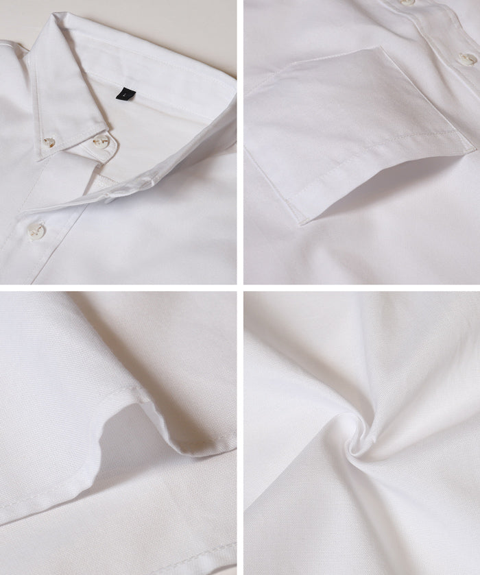 男裝混棉短袖襯衫