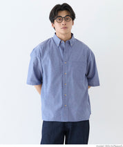 男裝混棉短袖襯衫