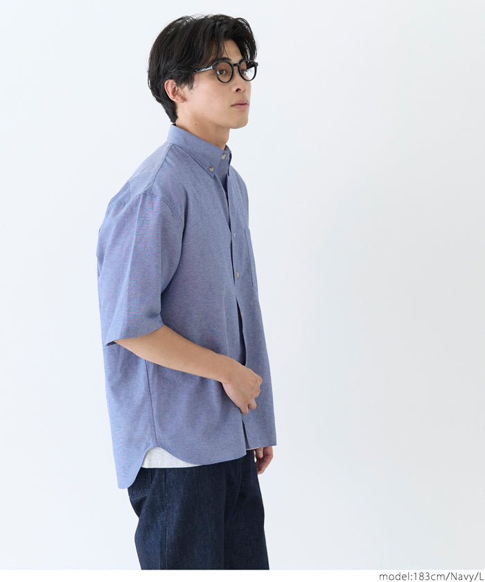 男裝混棉短袖襯衫