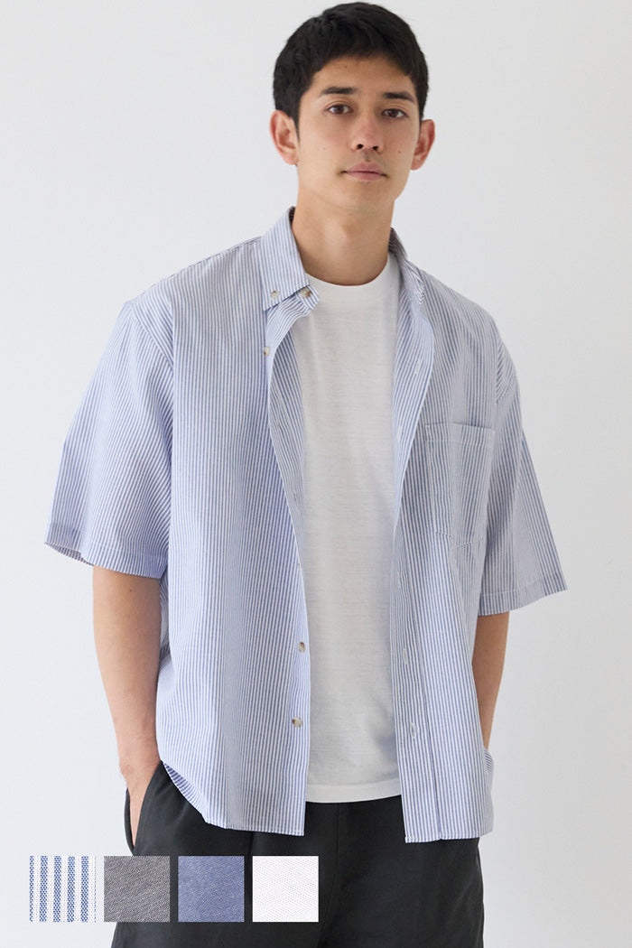 男裝混棉短袖襯衫