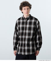 男裝格紋長袖襯衫