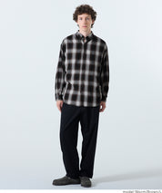 男裝格紋長袖襯衫