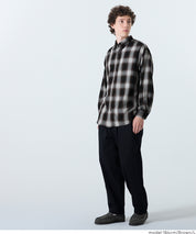 男裝格紋長袖襯衫
