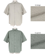 Men's willow fabric simple short-sleeved shirt