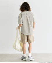 Men's willow fabric simple short-sleeved shirt