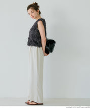 Luxurious fleece V-neck vest