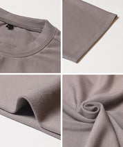 男裝柔彈觸感短袖素色上衣