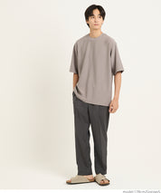 男裝柔彈觸感短袖素色上衣