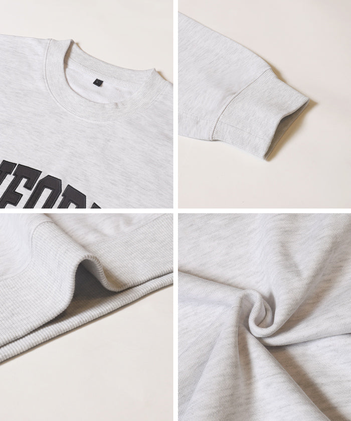 Men's Lazy English Logo Long Sleeve Sweatshirt Unisex