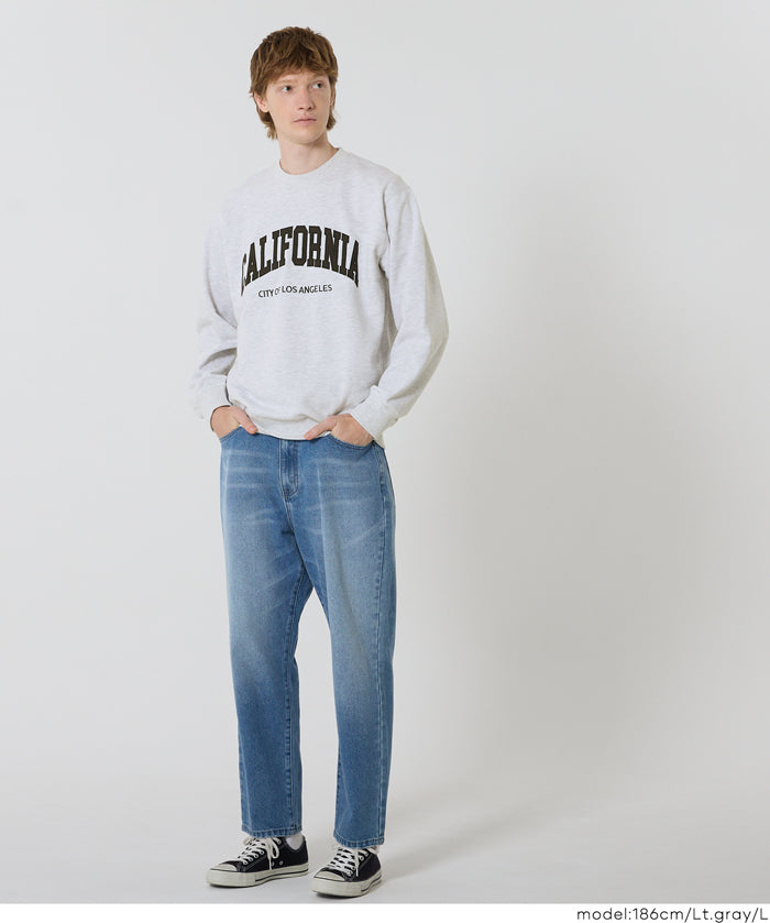 Men's Lazy English Logo Long Sleeve Sweatshirt Unisex