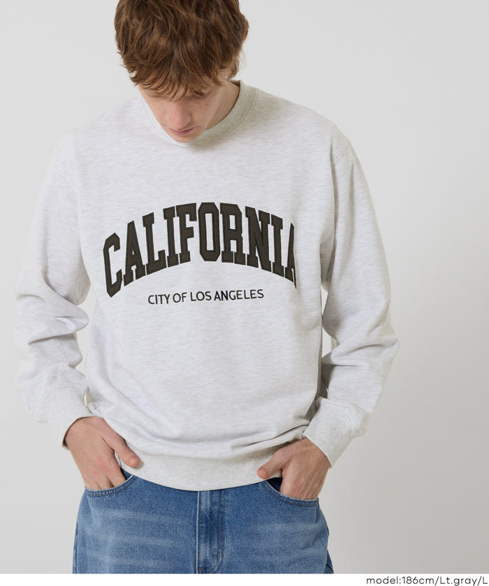 Men's Lazy English Logo Long Sleeve Sweatshirt Unisex