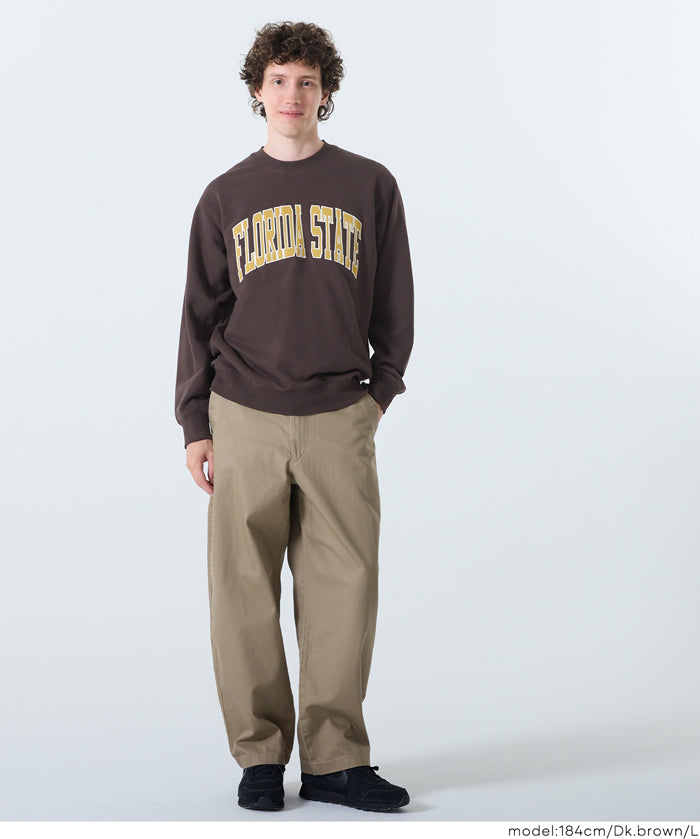 Men's Lazy English Logo Long Sleeve Sweatshirt Unisex