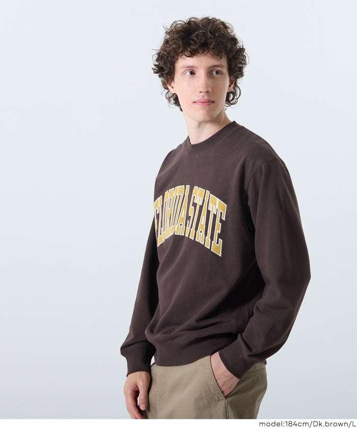 Men's Lazy English Logo Long Sleeve Sweatshirt Unisex