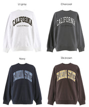 Men's Lazy English Logo Long Sleeve Sweatshirt Unisex