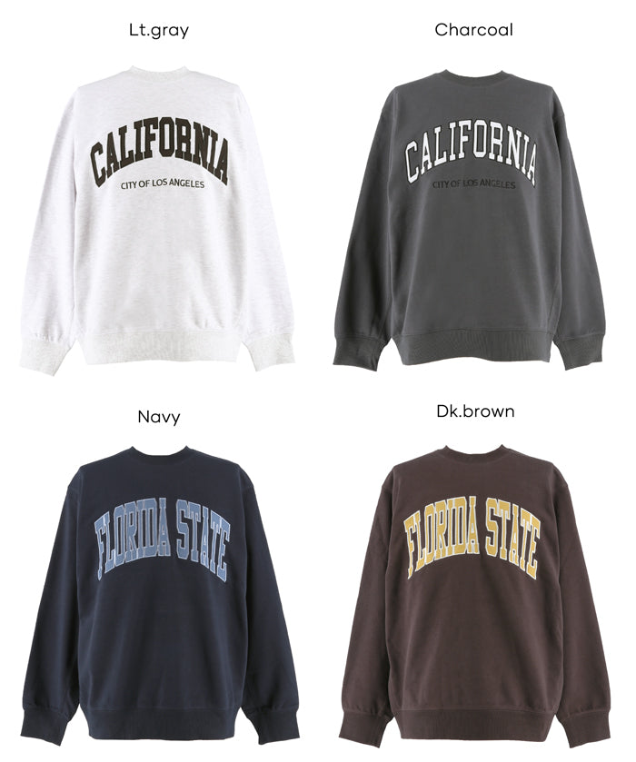 Men's Lazy English Logo Long Sleeve Sweatshirt Unisex