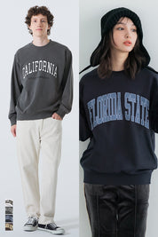 Men's Lazy English Logo Long Sleeve Sweatshirt Unisex