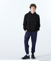 Men's cotton long-sleeved hooded top with pockets
