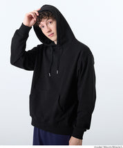 Men's cotton long-sleeved hooded top with pockets