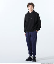 Men's cotton long-sleeved hooded top with pockets