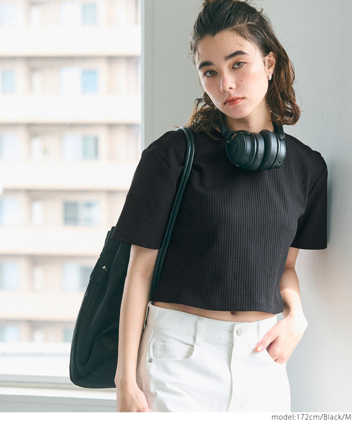 Short Wagner crew neck short-sleeved T-shirt