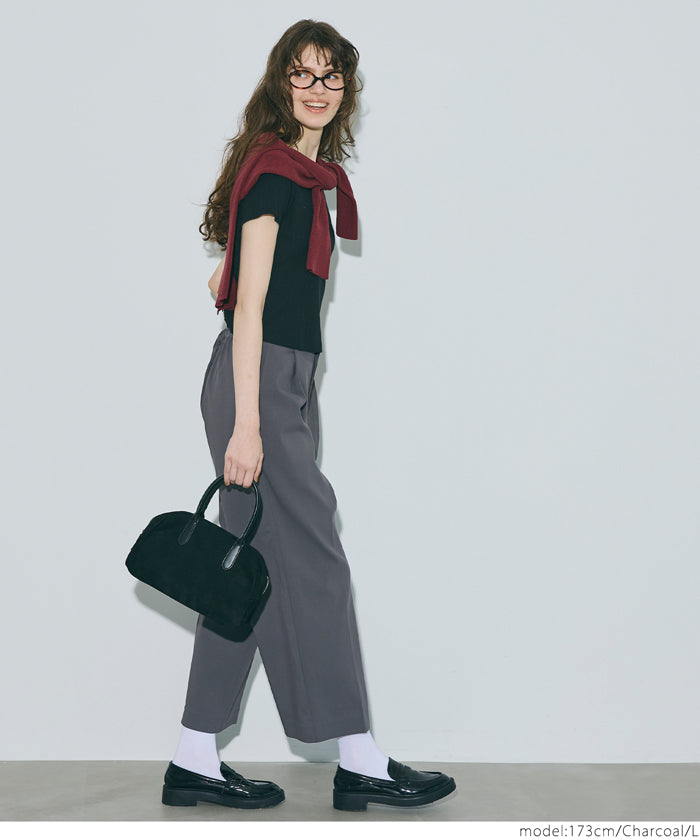 Super stretch cropped trousers