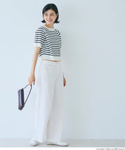 Ultra-lightweight retro waisted wide-leg jeans