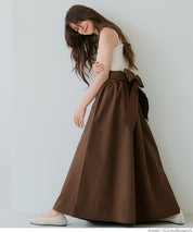 Japanese bow-knot A-line skirt
