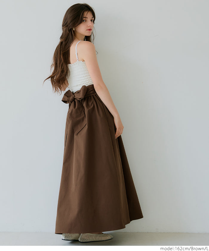 Japanese bow-knot A-line skirt