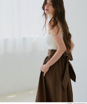 Japanese bow-knot A-line skirt