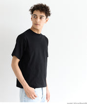 Men's solid color basic round neck short sleeve unisex