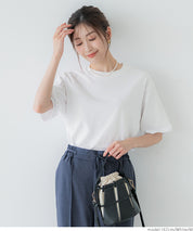 Men's solid color basic round neck short sleeve unisex