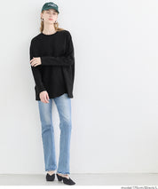 Basic style solid long-sleeved cotton T-shirt