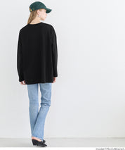 Basic style solid long-sleeved cotton T-shirt