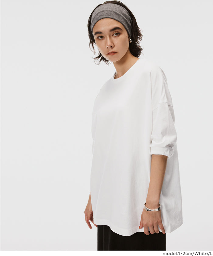 Basic style solid long-sleeved cotton T-shirt