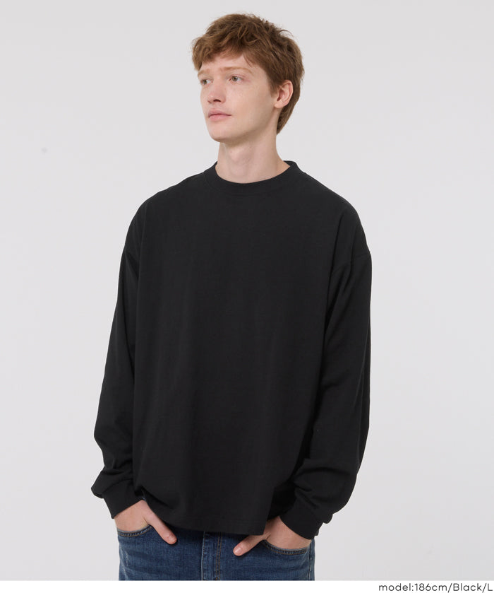 【重磅棉】男裝基礎款百搭長袖上衣
