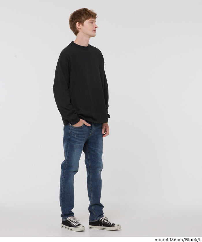 【重磅棉】男裝基礎款百搭長袖上衣