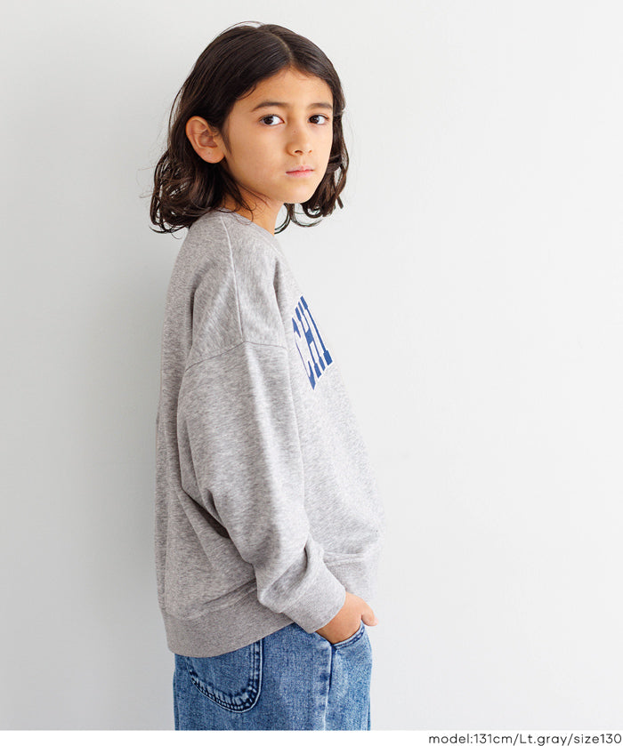 童裝學院風棉質長袖衛衣