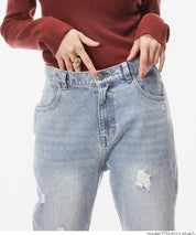 ripped flared jeans