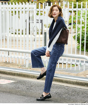 【MOVE Demin】零束縛彈性闊腿牛仔褲