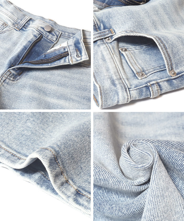 【MOVE Demin】零束縛彈性闊腿牛仔褲