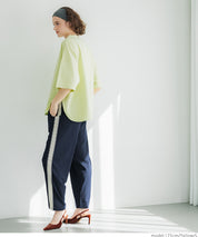 Half sleeve tail cut cotton T-shirt