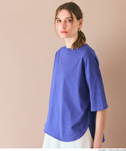 Half sleeve tail cut cotton T-shirt