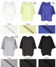 Half sleeve tail cut cotton T-shirt