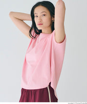 Classic French sleeve solid color short-sleeved T-shirt